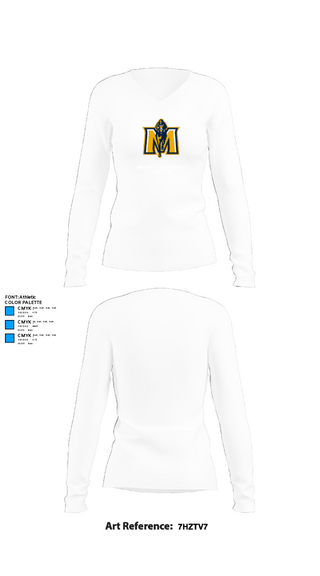 Womens Long Sleeve Vneck Shirt, Murray State University Volleyball, Women's Volleyball, Teamtime, Team time, sublimation, custom sports apparel, team uniforms, spirit wear, spiritwear, sports uniforms, custom shirts, team store, custom team store, fundraiser sports, apparel fundraiser