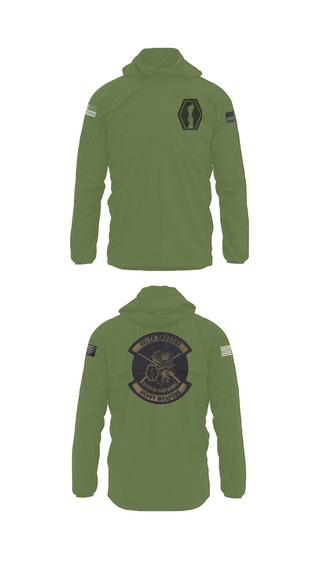 Windbreaker, 100th Battalion 442nd Infantry Delta dragons, Army, Teamtime, Team time, sublimation, custom sports apparel, team uniforms, spirit wear, spiritwear, sports uniforms, custom shirts, team store, custom team store, fundraiser sports, apparel fundraiser