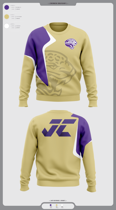 Jacksonville College Cross Country 48639105 Crew Neck Sweatshirt - 2