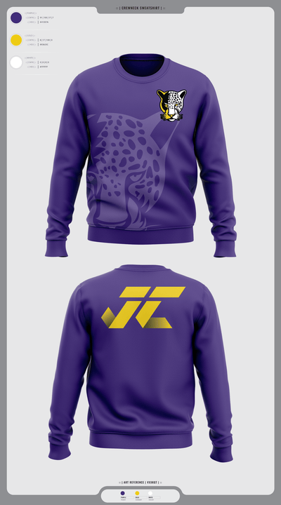 Jacksonville College Cross Country 48639105 Crew Neck Sweatshirt - 10