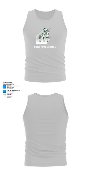 Tank Top, Knights Volleyball, Men's Volleyball, Teamtime, Team time, sublimation, custom sports apparel, team uniforms, spirit wear, spiritwear, sports uniforms, custom shirts, team store, custom team store, fundraiser sports, apparel fundraiser