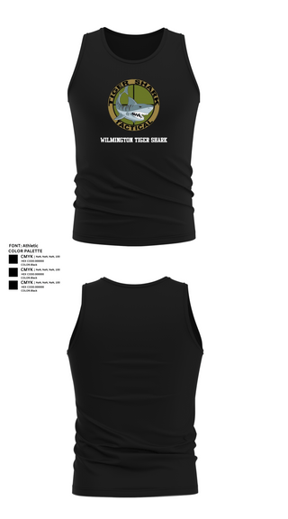 Tank Top, Wilmington Tiger Shark, Army, Teamtime, Team time, sublimation, custom sports apparel, team uniforms, spirit wear, spiritwear, sports uniforms, custom shirts, team store, custom team store, fundraiser sports, apparel fundraiser