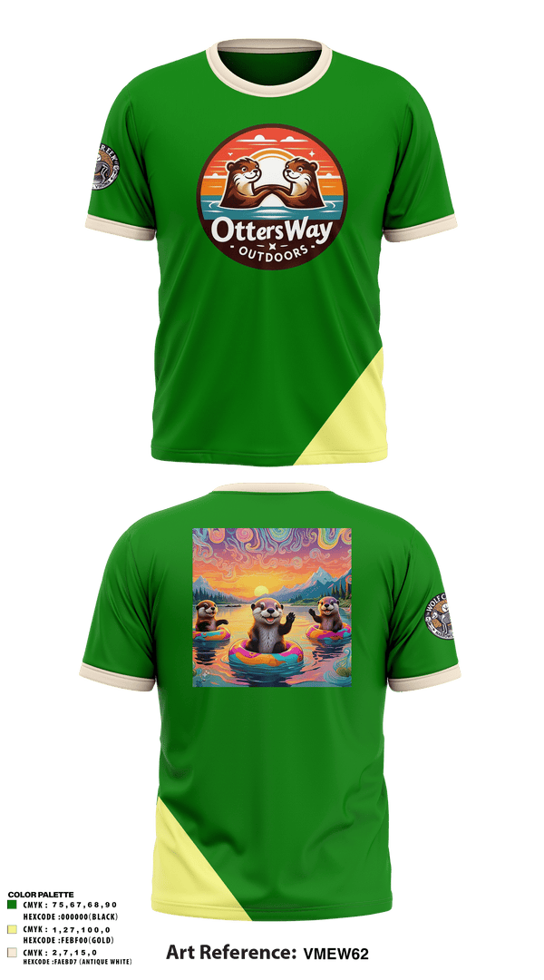 Old School Cotton Feel Shirt, Otters Way Outdoors, , Teamtime, Team time, sublimation, custom sports apparel, team uniforms, spirit wear, spiritwear, sports uniforms, custom shirts, team store, custom team store, fundraiser sports, apparel fundraiser