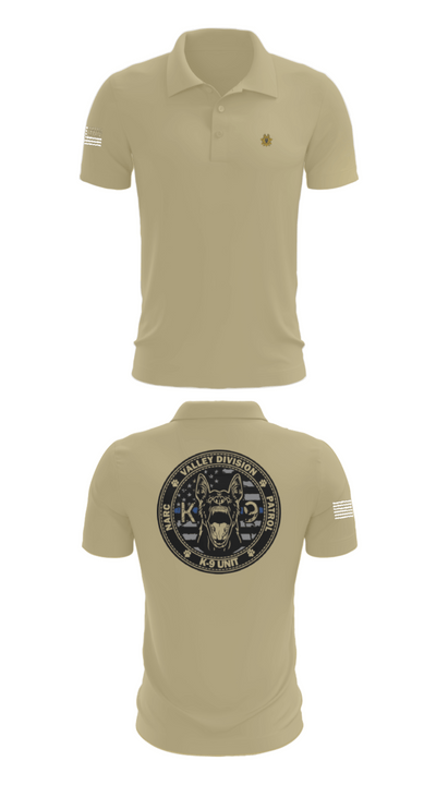 VALLEY K9 75951631 Short Sleeve Performance Polo - 83