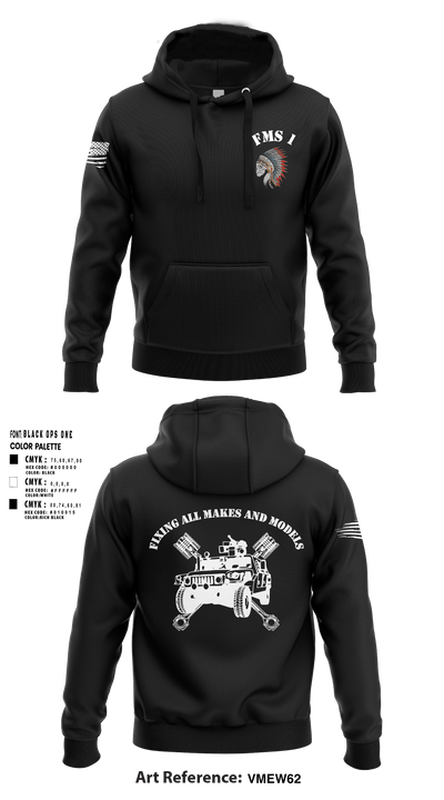 FMS 1, OKARNG 20204603 Hoodie - 1