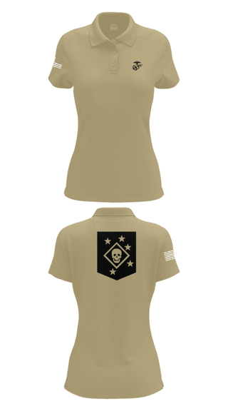 Women's Short Sleeve Performance Polo, 2nd amphibious reconnaissance battalion, Marines, Teamtime, Team time, sublimation, custom sports apparel, team uniforms, spirit wear, spiritwear, sports uniforms, custom shirts, team store, custom team store, fundraiser sports, apparel fundraiser