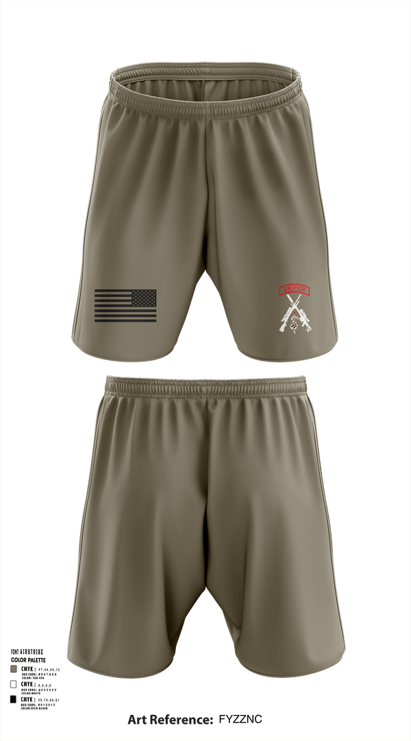 Athletic Shorts With Pockets, 2-5 CAV Snipers, Army, Teamtime, Team time, sublimation, custom sports apparel, team uniforms, spirit wear, spiritwear, sports uniforms, custom shirts, team store, custom team store, fundraiser sports, apparel fundraiser