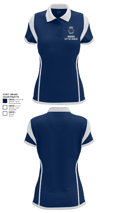 Meriden Little League 14527950 Women's Short Sleeve Performance Polo  - 25