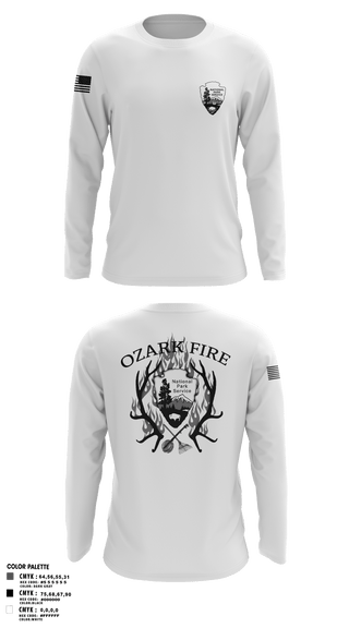 Long Sleeve Performance Polo, OZARK FIRE, Fire Department, Teamtime, Team time, sublimation, custom sports apparel, team uniforms, spirit wear, spiritwear, sports uniforms, custom shirts, team store, custom team store, fundraiser sports, apparel fundraiser