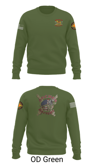 Crew Neck Sweatshirt, Archer Battery 2-2 FA, Army, Teamtime, Team time, sublimation, custom sports apparel, team uniforms, spirit wear, spiritwear, sports uniforms, custom shirts, team store, custom team store, fundraiser sports, apparel fundraiser
