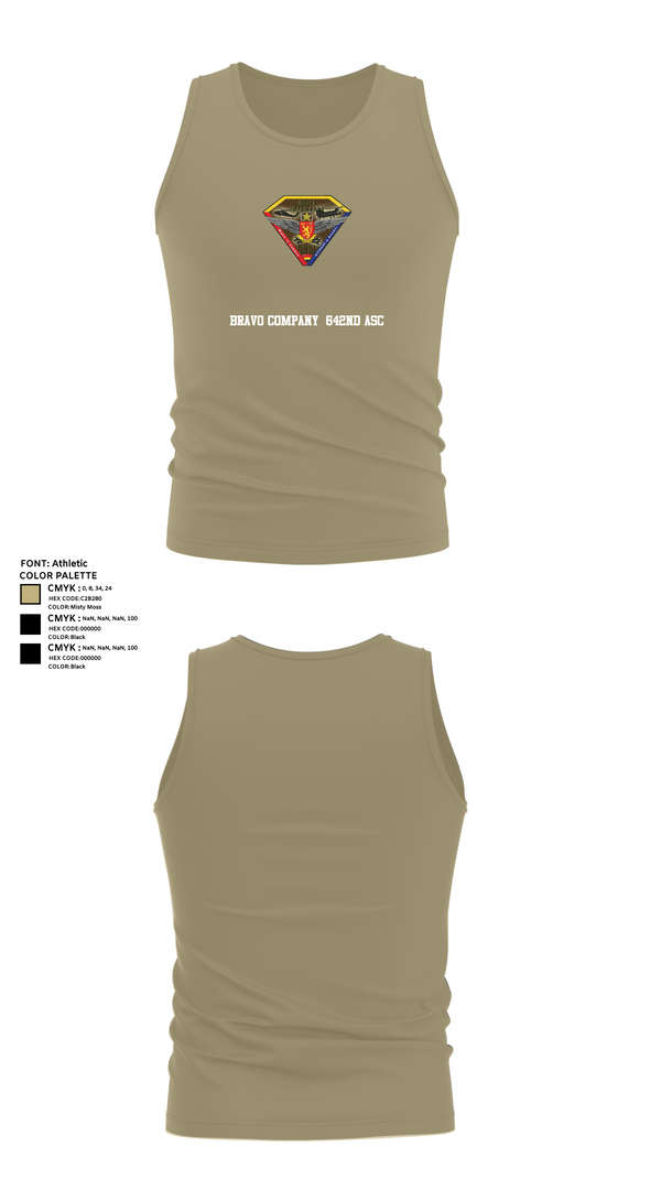 Tank Top, Bravo Company  642nd ASC, , Teamtime, Team time, sublimation, custom sports apparel, team uniforms, spirit wear, spiritwear, sports uniforms, custom shirts, team store, custom team store, fundraiser sports, apparel fundraiser