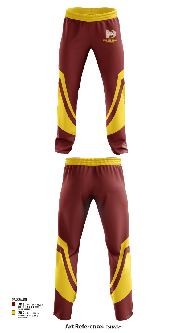 Sweatpants, Dixon High School Football, Football, Teamtime, Team time, sublimation, custom sports apparel, team uniforms, spirit wear, spiritwear, sports uniforms, custom shirts, team store, custom team store, fundraiser sports, apparel fundraiser