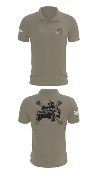 Short Sleeve Performance Polo, FMS 1, OKARNG, , Teamtime, Team time, sublimation, custom sports apparel, team uniforms, spirit wear, spiritwear, sports uniforms, custom shirts, team store, custom team store, fundraiser sports, apparel fundraiser