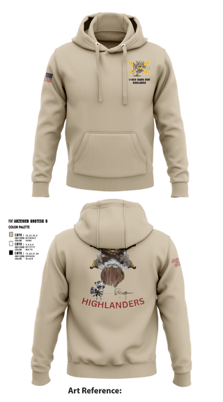 Hoodie, Bravo 1-119th FA, , Teamtime, Team time, sublimation, custom sports apparel, team uniforms, spirit wear, spiritwear, sports uniforms, custom shirts, team store, custom team store, fundraiser sports, apparel fundraiser