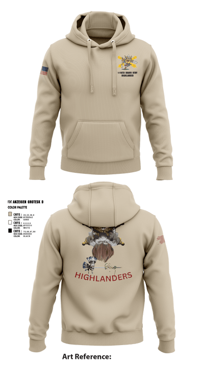 Bravo 1-119th FA 38934008 Hoodie - 8