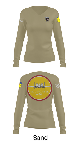 Womens Long Sleeve Vneck Shirt, 442D FW, , Teamtime, Team time, sublimation, custom sports apparel, team uniforms, spirit wear, spiritwear, sports uniforms, custom shirts, team store, custom team store, fundraiser sports, apparel fundraiser