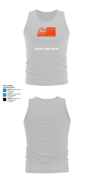 Tank Top, Vazquez House Movers, , Teamtime, Team time, sublimation, custom sports apparel, team uniforms, spirit wear, spiritwear, sports uniforms, custom shirts, team store, custom team store, fundraiser sports, apparel fundraiser