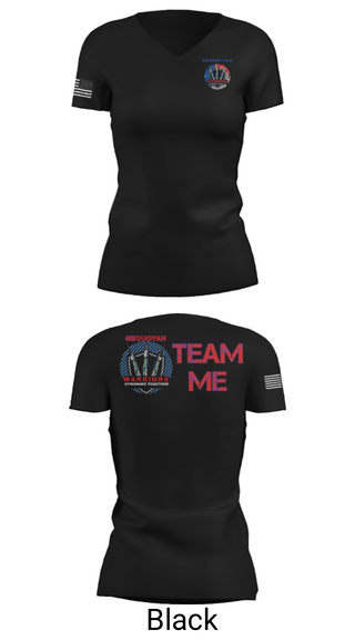 Womens Short Sleeve Vneck Shirt, Lady Warriors, Women's Volleyball, Teamtime, Team time, sublimation, custom sports apparel, team uniforms, spirit wear, spiritwear, sports uniforms, custom shirts, team store, custom team store, fundraiser sports, apparel fundraiser