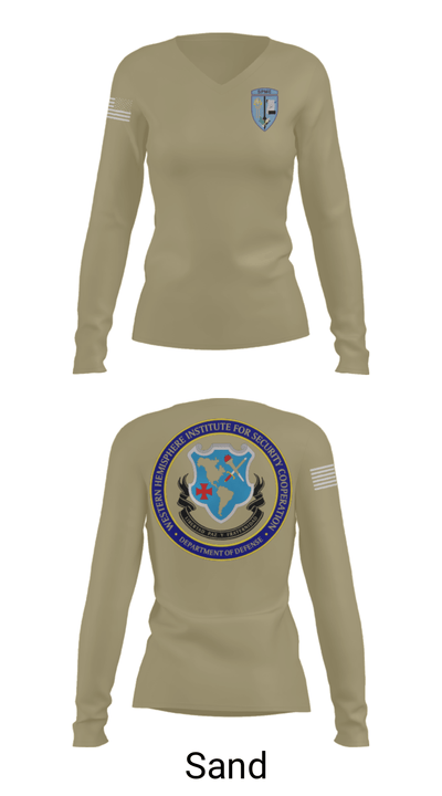 WHINSEC 71177376 Women's Long Sleeve V-neck Shirt - 97