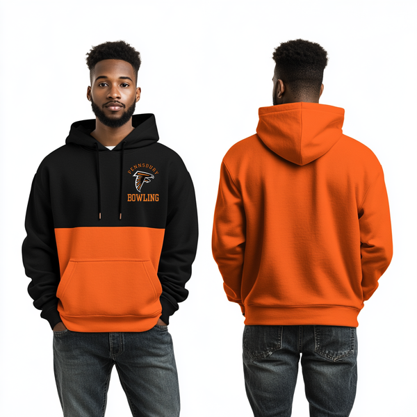 Hoodie, Pennsbury High School West Campus Bowling, Bowling, Teamtime, Team time, sublimation, custom sports apparel, team uniforms, spirit wear, spiritwear, sports uniforms, custom shirts, team store, custom team store, fundraiser sports, apparel fundraiser