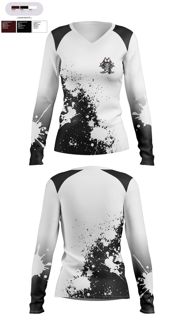 Womens Long Sleeve Vneck Shirt, Mankato Area Youth Baseball Association, Baseball, Teamtime, Team time, sublimation, custom sports apparel, team uniforms, spirit wear, spiritwear, sports uniforms, custom shirts, team store, custom team store, fundraiser sports, apparel fundraiser