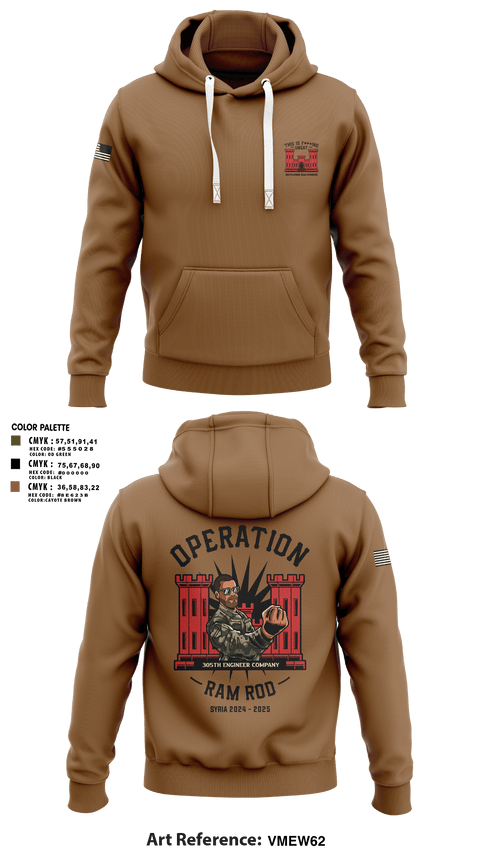 Hoodie, 305th En Co, Army, Teamtime, Team time, sublimation, custom sports apparel, team uniforms, spirit wear, spiritwear, sports uniforms, custom shirts, team store, custom team store, fundraiser sports, apparel fundraiser