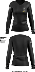 Mals K9 22882695 Women's Long Sleeve V-neck Shirt - 3