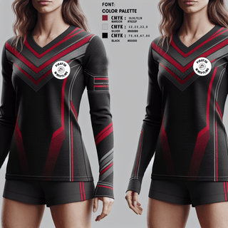 Womens Long Sleeve Vneck Shirt, Braden River High School Wrestling, Wrestling, Teamtime, Team time, sublimation, custom sports apparel, team uniforms, spirit wear, spiritwear, sports uniforms, custom shirts, team store, custom team store, fundraiser sports, apparel fundraiser