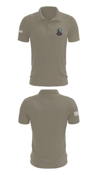 Short Sleeve Performance Polo, 2nd Platoon Charlie Battery 5-4, Army, Teamtime, Team time, sublimation, custom sports apparel, team uniforms, spirit wear, spiritwear, sports uniforms, custom shirts, team store, custom team store, fundraiser sports, apparel fundraiser