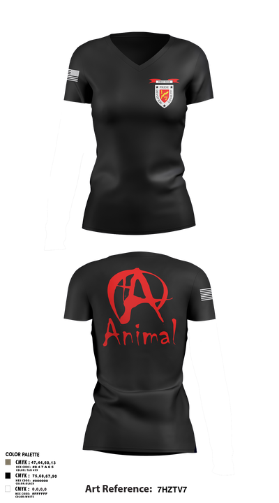 undefined Women's Short Sleeve V-neck Shirt - 3