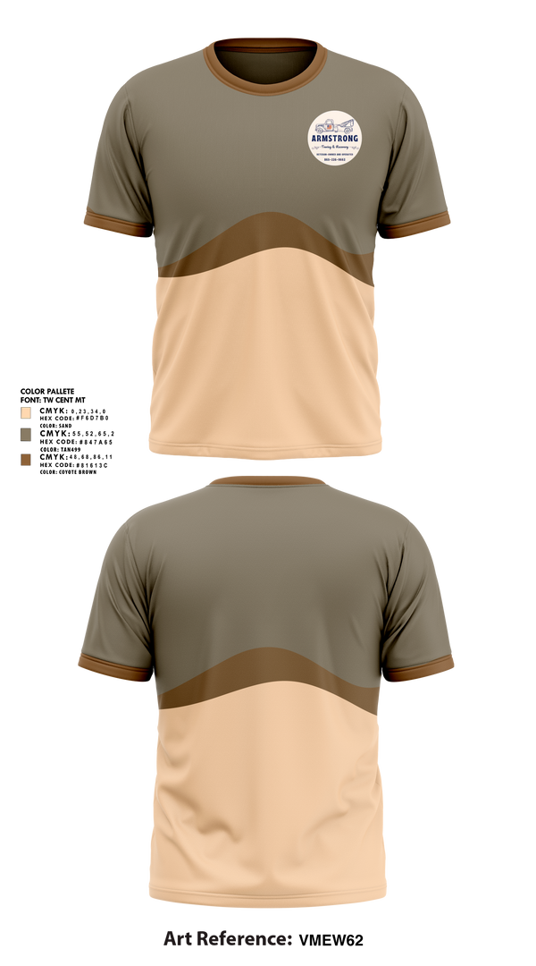 Armstrong Towing & Recovery LLC 19336053 Short Sleeve Performance Shirt - 1