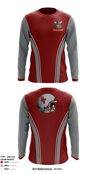 Long Sleeve Performance Shirt, Symmes Valley Vikings, Football, Teamtime, Team time, sublimation, custom sports apparel, team uniforms, spirit wear, spiritwear, sports uniforms, custom shirts, team store, custom team store, fundraiser sports, apparel fundraiser