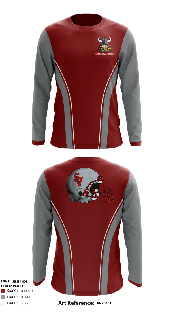Long Sleeve Performance Shirt, Symmes Valley Vikings, Football, Teamtime, Team time, sublimation, custom sports apparel, team uniforms, spirit wear, spiritwear, sports uniforms, custom shirts, team store, custom team store, fundraiser sports, apparel fundraiser