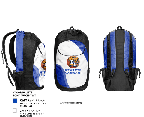 Gear Bag, Betsy Layne High School Basketball, Men's Basketball, Teamtime, Team time, sublimation, custom sports apparel, team uniforms, spirit wear, spiritwear, sports uniforms, custom shirts, team store, custom team store, fundraiser sports, apparel fundraiser
