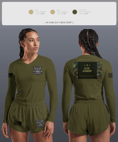 ELITE SQUAD 4589073 Women's Long Sleeve V-neck Shirt - 2