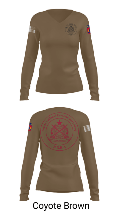 B.N.R.A 22892000 Women's Long Sleeve V-neck Shirt - 17