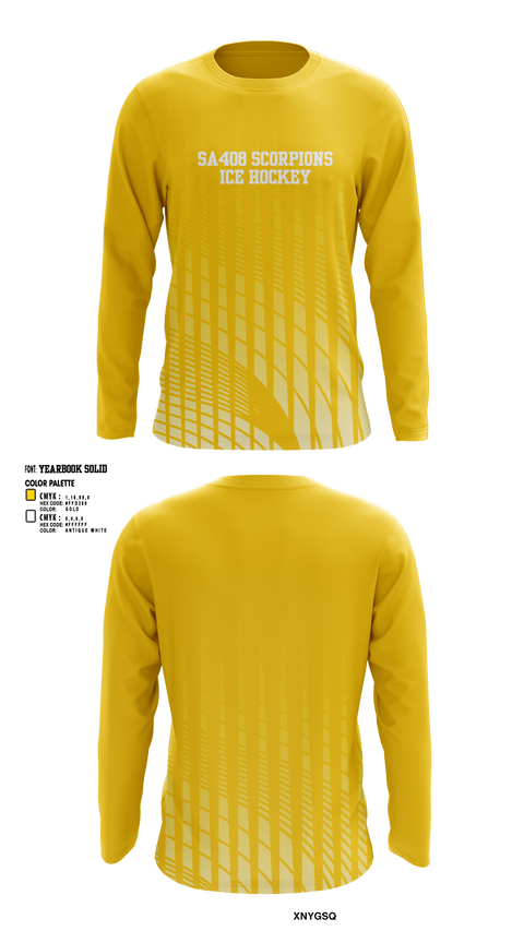 Long Sleeve Performance Shirt, SA408 Scorpions, Ice Hockey, Teamtime, Team time, sublimation, custom sports apparel, team uniforms, spirit wear, spiritwear, sports uniforms, custom shirts, team store, custom team store, fundraiser sports, apparel fundraiser