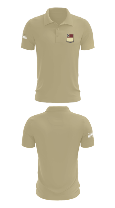 HHD 166th Regiment 4853273 Short Sleeve Performance Polo - 87