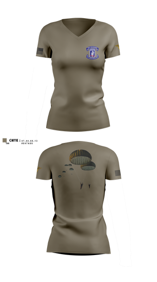 Womens Short Sleeve Vneck Shirt, 173rd airborne brigade, , Teamtime, Team time, sublimation, custom sports apparel, team uniforms, spirit wear, spiritwear, sports uniforms, custom shirts, team store, custom team store, fundraiser sports, apparel fundraiser