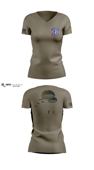 undefined Women's Short Sleeve V-neck Shirt - 2