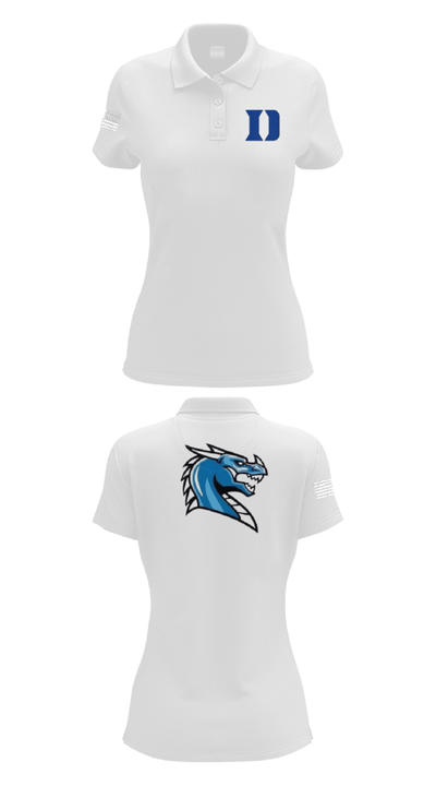 De Ridder High School Softball 28991154 Women's Short Sleeve Performance Polo  - 17