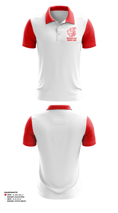 Hueneme High School Band 18451089 Short Sleeve Performance Polo - 46
