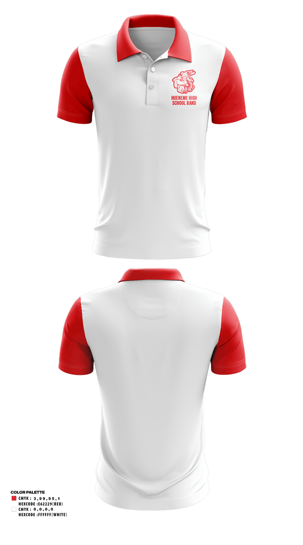 Short Sleeve Performance Polo, Hueneme High School Band, Spirit Store, Teamtime, Team time, sublimation, custom sports apparel, team uniforms, spirit wear, spiritwear, sports uniforms, custom shirts, team store, custom team store, fundraiser sports, apparel fundraiser