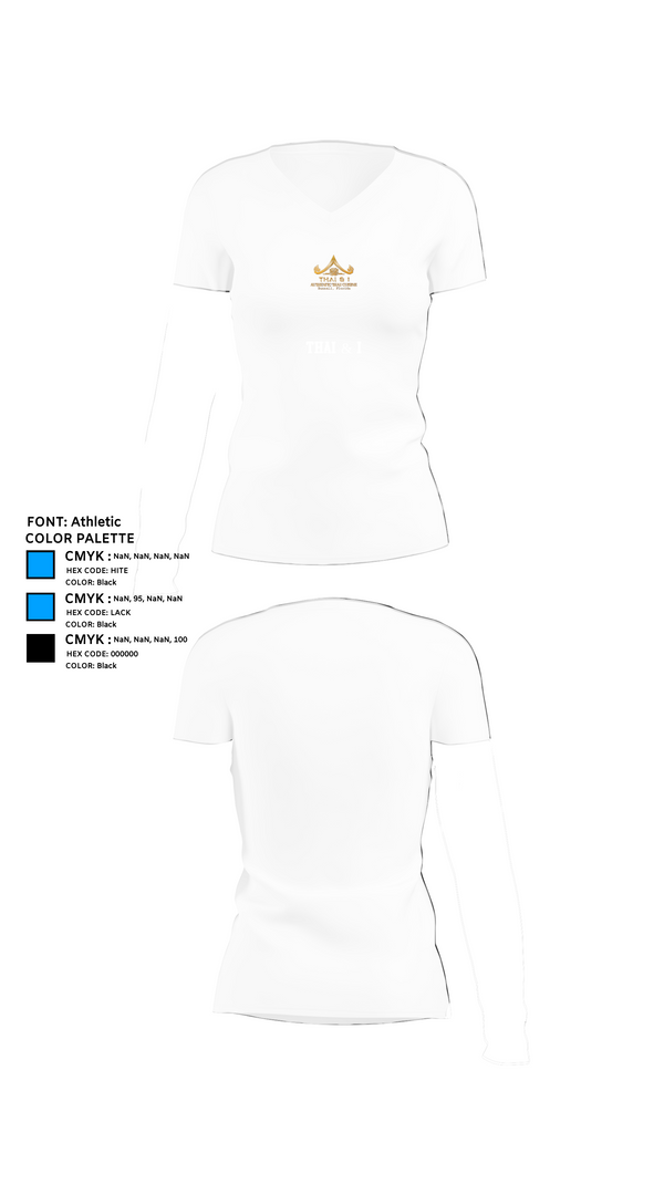 Womens Short Sleeve Vneck Shirt, Thai & I, , Teamtime, Team time, sublimation, custom sports apparel, team uniforms, spirit wear, spiritwear, sports uniforms, custom shirts, team store, custom team store, fundraiser sports, apparel fundraiser