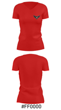 Cheney High School Tennis 93261461 Women's Short Sleeve V-neck Shirt - 21