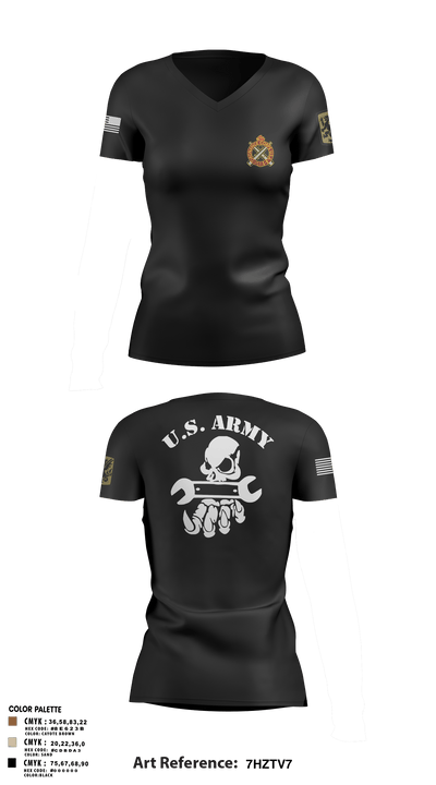 411TH CBRN COMPANY411TH CBRN COMPANY411TH CHEMICAL COMPANY 16775376 Women's Short Sleeve V-neck Shirt - 3