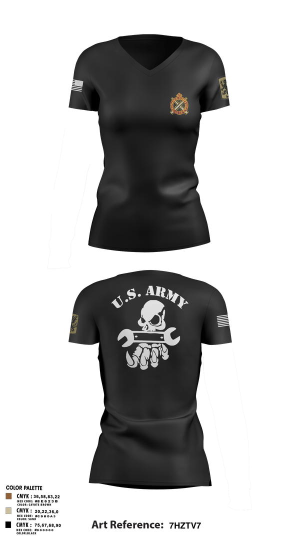 Womens Short Sleeve Vneck Shirt, 411TH CBRN COMPANY411TH CBRN COMPANY411TH CHEMICAL COMPANY, Army, Teamtime, Team time, sublimation, custom sports apparel, team uniforms, spirit wear, spiritwear, sports uniforms, custom shirts, team store, custom team store, fundraiser sports, apparel fundraiser