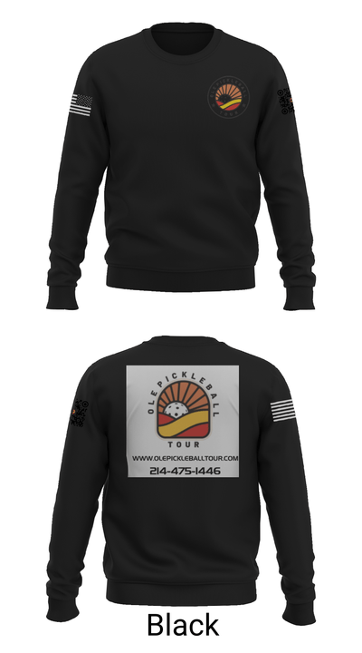 Ole Pickleball Tour 80972916 Crew Neck Sweatshirt - 21