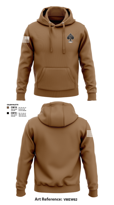 Connellsville Area Hugh School Junior ROTC 41673326 Hoodie - 2
