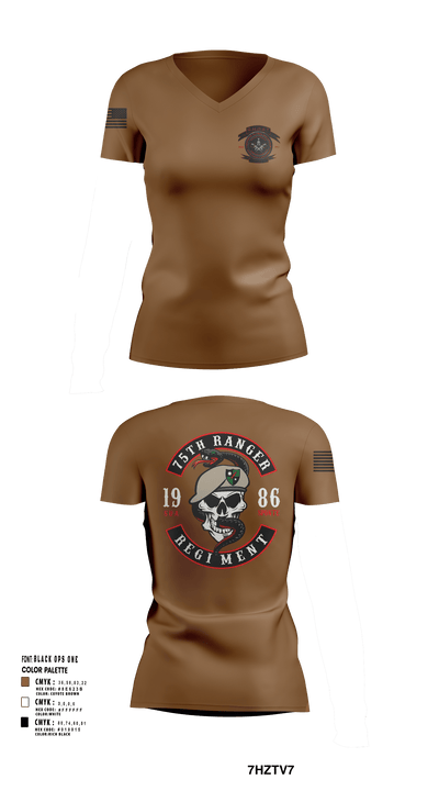 Green Beret 87463289 Women's Short Sleeve V-neck Shirt - 121